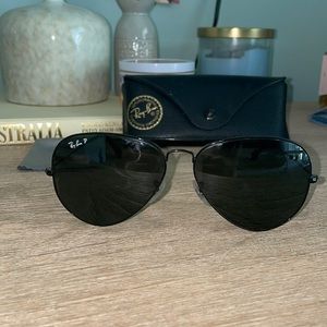 Ray-ban Polarized Black Aviators